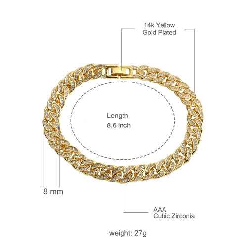 CREW BM 8 MM Cuban Bracelet | 970751 - One click