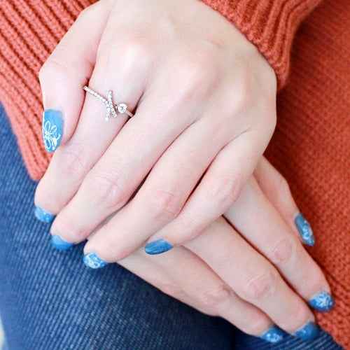 DA145 - High polished (no plating) Stainless Steel Ring with AAA Grade - One click