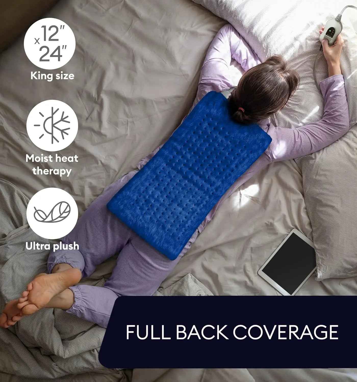 Heating Pad XL, Space Blue - One click