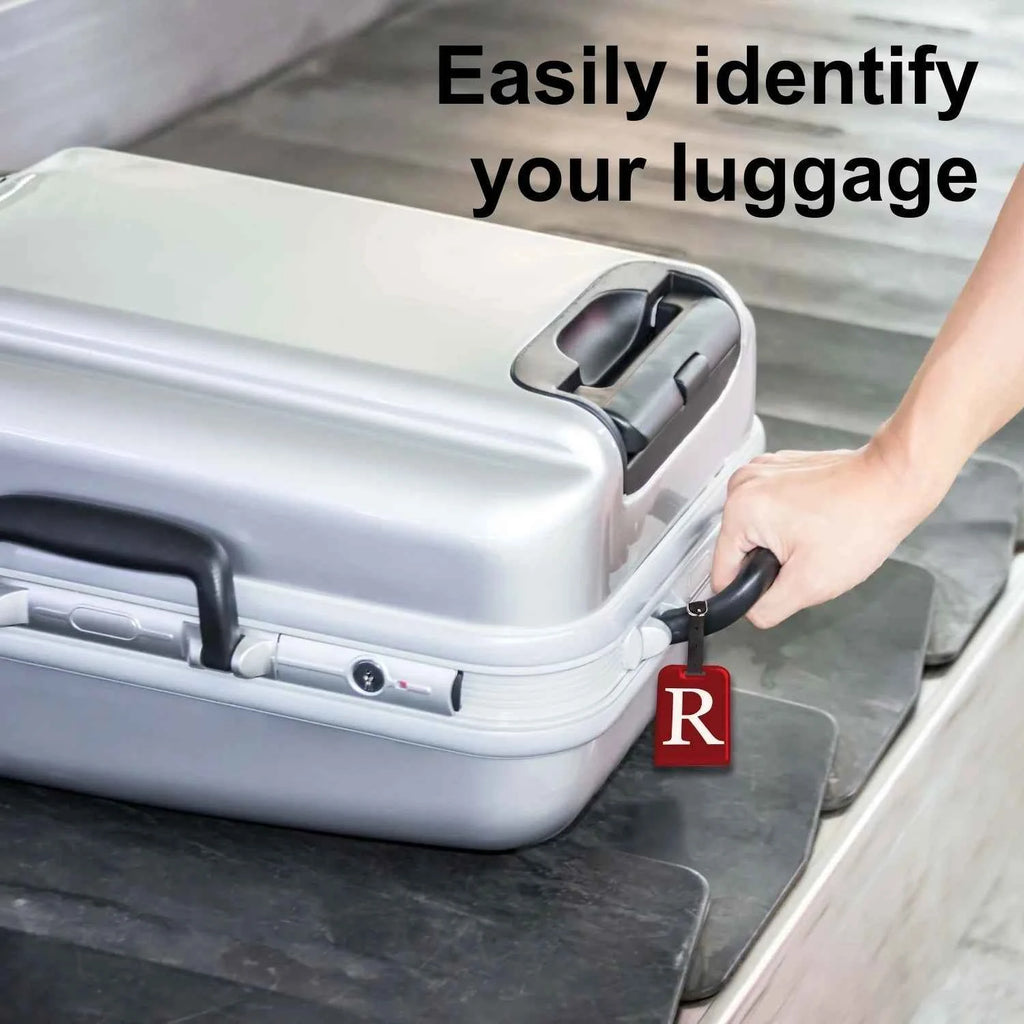 Initials Bag tag R  [pack 2]