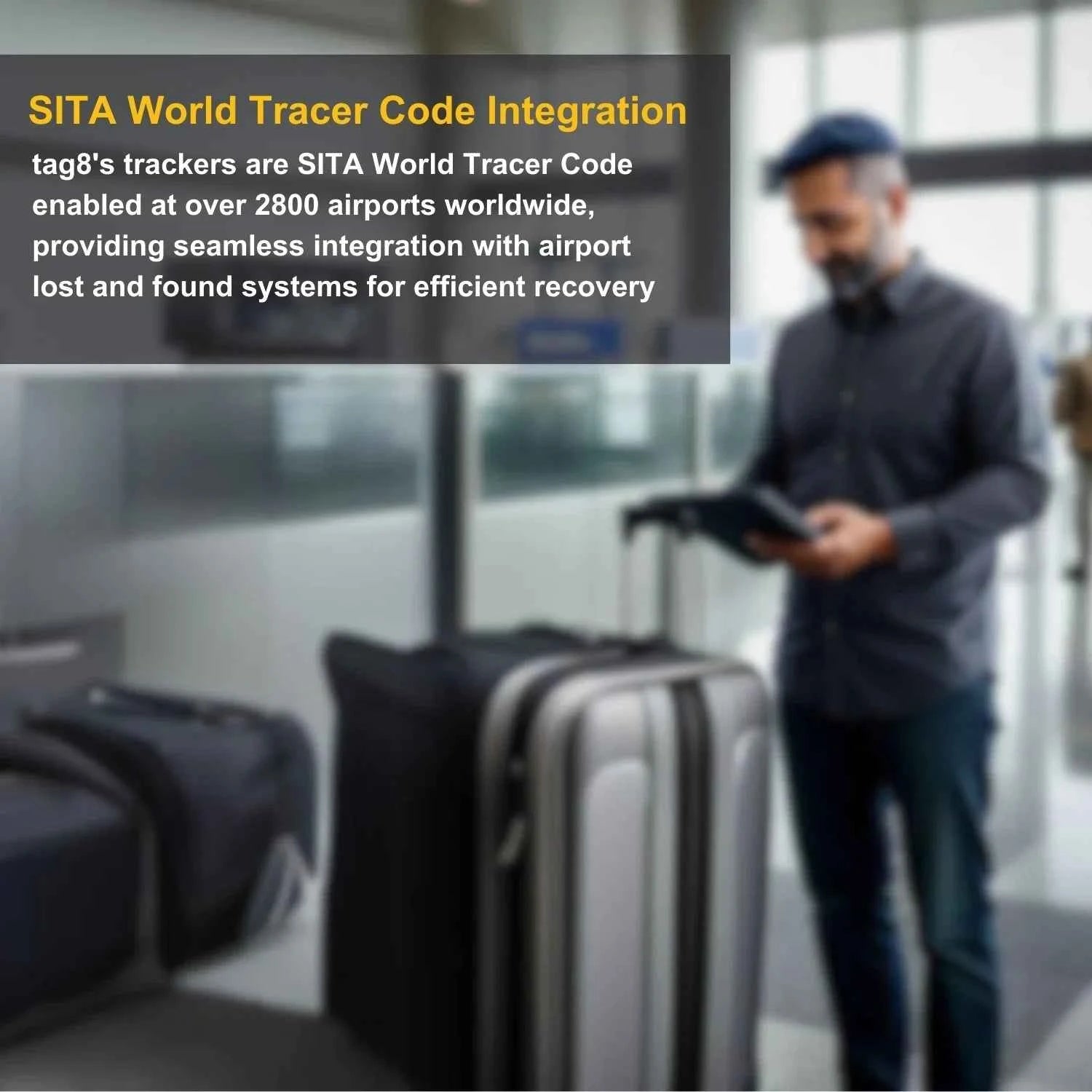 Smart Bag Security Tag -  SouthAfrica Flag [Pack 2]