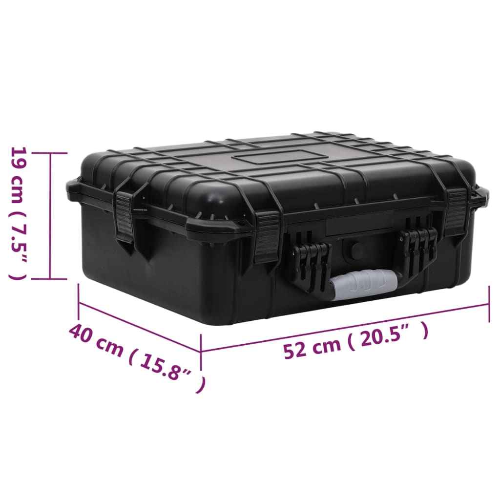 vidaXL Equipment Case Protective Hard Carry Case Portable Camera Case Black - One click