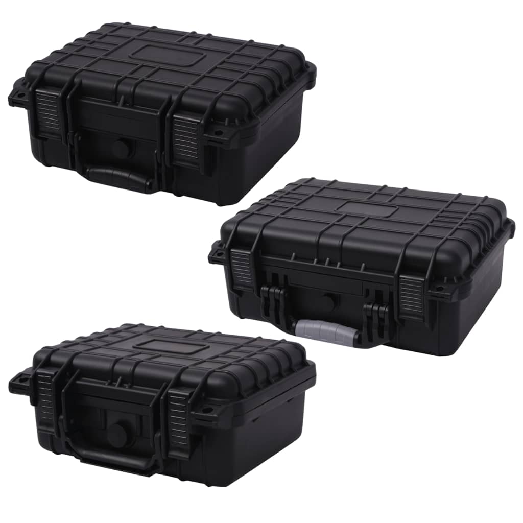 vidaXL Equipment Case Protective Hard Carry Case Portable Camera Case Black - One click