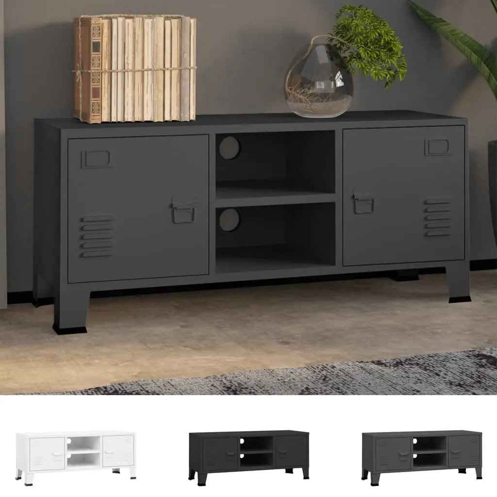 vidaXL TV Stand TV Console Sideboard TV Unit Home Media Unit Cupboard Metal - One click