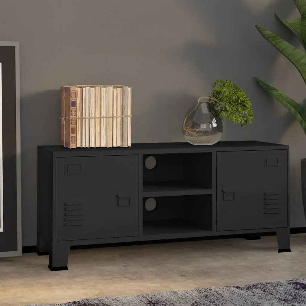 vidaXL TV Stand TV Console Sideboard TV Unit Home Media Unit Cupboard Metal - One click